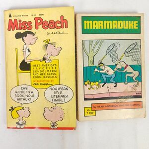 Vintage Sunday Comics Book Lot - Miss Peach Pyramid Books - Marmaduke Scholastic